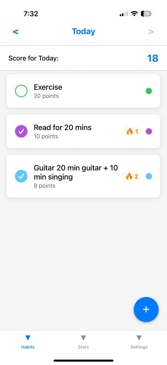 RitualTrack App Screenshot